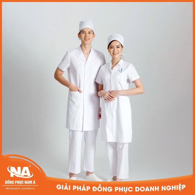 Áo blouse bác sĩ ngắn tay NA02