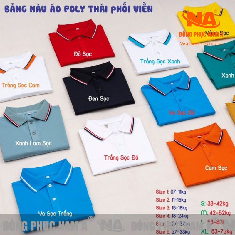 Áo thun đồng phục polo may sẵn NA01