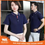 Áo thun đồng phục polo xanh đen NAMA021