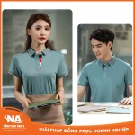 Áo thun đồng phục polo xanh ngọc NAMA022