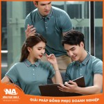 Áo thun đồng phục polo xanh ngọc NAMA022