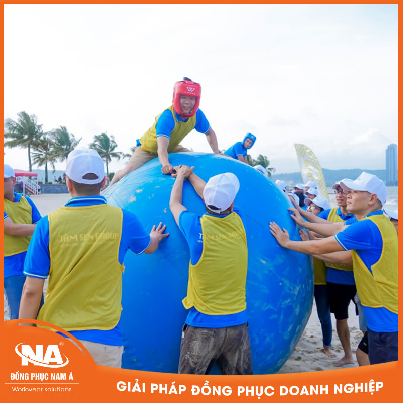 Áo thun đồng phục team building TÂM SEN GROUP NAMA704