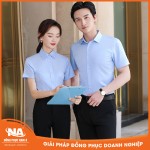 Đồng phục áo sơ mi công sở màu xanh nhạt NAMA209
