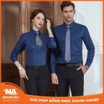 Đồng phục áo sơ mi công sở màu xanh than NAMA207