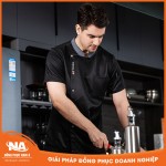 Áo bếp nam tay ngắn đồng phục nhà hàng NAMA401