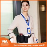 Đồng phục buồng phòng cách tân màu be NAMA434