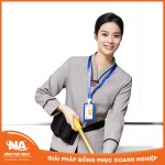 Đồng phục buồng phòng cách tân màu xám NAMA435