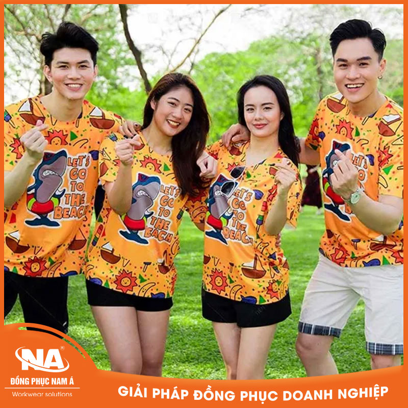 Áo thun đồng phục team building NAMA708