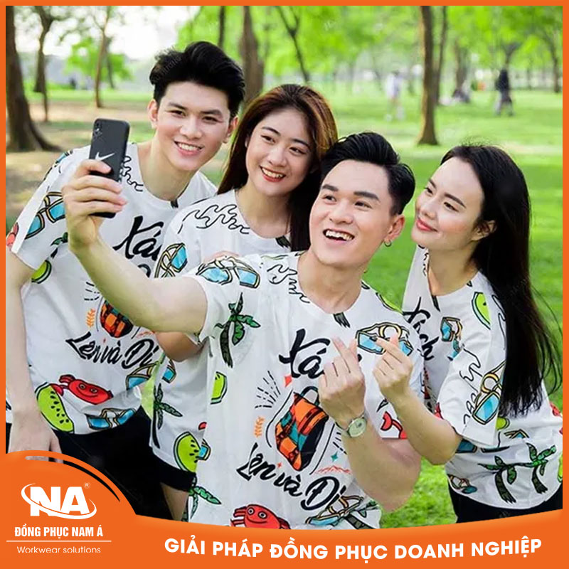 Áo thun đồng phục team building NAMA709