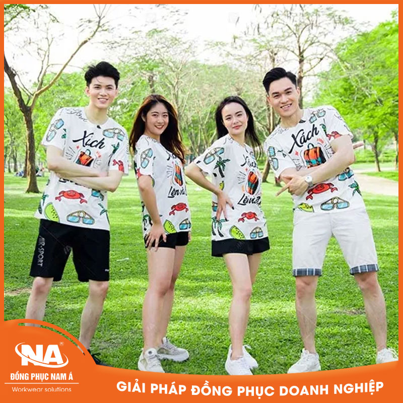 Áo thun đồng phục team building NAMA709