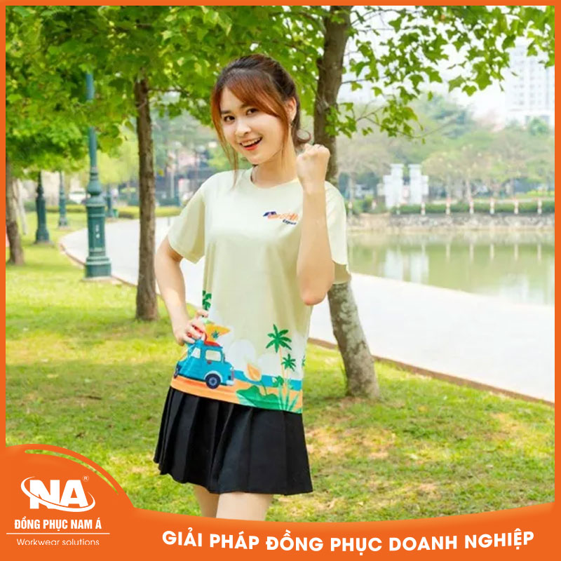 Áo thun đồng phục team building NAMA713