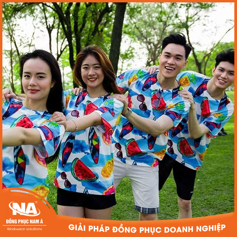 Áo thun đồng phục team building NAMA714