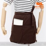 Tạp dề ngắn màu nâu